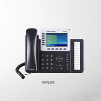 Telefono IP Aziendale Grandstream GXP2160 a 6 Linee, Display LCD a Colori da 4,3 Pollici, Tasti a Due Colori, 24 BLF, Conferenza a 5 Vie, Gigabit PoE VoIP