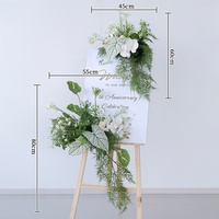 Tableaux décoratifs en tissu de soie de style européen, de haute qualité, durables, sur le thème de la forêt, pour arrangements floraux artificiels