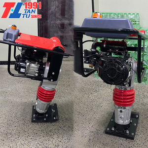 Haute qualité 4.0kw/5.5hp compacteur de sol vibrant Machine Construction de bâtiments pilon de terre avec moteur de base pour le sol de bourrage - Product Image 3