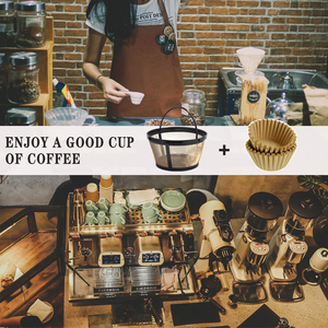 Giỏ 8-12 Cốc Có Thể Tái Sử Dụng Bộ Lọc Cà Phê Phù Hợp Với Máy Pha Cà Phê Mr., Gói Không Chứa BPA Kèm Bộ Lọc Giấy - Product Image 3