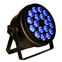 Projecteur de scène LED RGBWA UV 18*12W/15W/18W DMX512 Wash pour Club, Concert, Mariage, Bar, Disco, en Aluminium, Personnalisable, Sans Fil