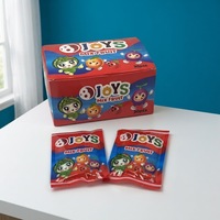 Bonbons en bâtonnets aux fruits mélangés CC, multicolores, en forme de dessin animé, emballage en boîte, pour fêtes d'enfants, vente en gros
