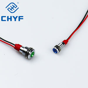 8mm 10mm 12mm 16mm 19mm 22mm LED Wasserdichte Metall anzeige lampe 220 Rot/Gelb/Blau/Grün/Weiß Metall Signallampe - Product Image 4