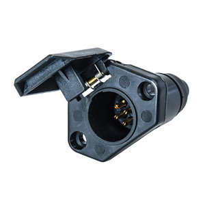 Australian 7 Pin Socket As1711 Trailer Connector Plastic Ip66 <b>12v</b> Standard Grounding Electrical <b>Plug</b> - Product Image 1