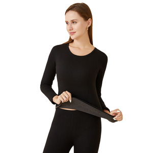CustomTherma <span class=keywords><strong>Sous</strong></span>-Vêtements <span class=keywords><strong>Femme</strong></span> <span class=keywords><strong>Ski</strong></span> Ultra Doux Dames <span class=keywords><strong>Sous</strong></span>-Vêtements Thermiques Long Johns Ensemble Avec Polaire Doublé - Product Image 2