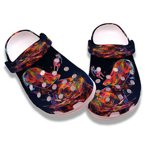 사용자 정의 나막신 인쇄 할로윈 정원 슬리퍼 신발 도매 비명 스릴러 샌들 여성 남성 가볍게 슬리퍼 뮬 막힘 - Product Image 5