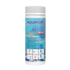 Bandelettes de test d'ammoniac pour <span class=keywords><strong>aquarium</strong></span> 8-en-1 Test d'eau rapide et précis pour réservoirs d'eau douce et d'eau salée pH, carbonate, alcalinité - Product Image 3