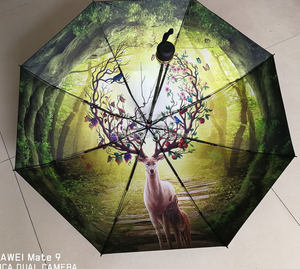 "Croissance heureuse" Bien-être public <span class=keywords><strong>Parapluie</strong></span> blanc promotionnel pour enfants - Product Image 5