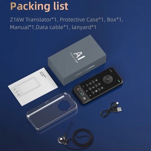 เครื่องแปลภาษาอัจฉริยะ Jumon รุ่น Z16 คุณภาพสูง ขายดี พร้อมฟังก์ชั่นแปลภาษาแบบเรียลไทม์ รองรับ WiFi Hotspot สำหรับการเดินทางต่างประเทศ สีดำ - Product Image 3