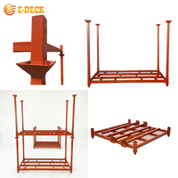 Étagères de stockage pliables et empilables pour pneus de camion, revêtement poudré, pour entrepôt et atelier de pneus