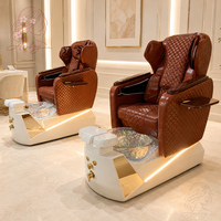 Fauteuil de pédicure électrique avec dossier réglable et massage, fauteuil de pédicure de spa haut de gamme avec siège plus large et confortable