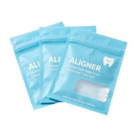 Sachets personnalisés à fermeture éclair thermoscellable pour petits accessoires, emballage de rangement, sachets aligneurs