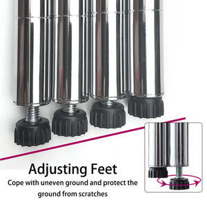 Estantería Industrial de Alta Calidad de 6 Niveles, Estante de Alambre Metálico Resistente, Cromado - Product Image 4