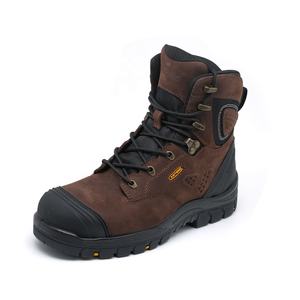 एंटेंग वास्तविक चमड़े का एस्ड एंटी-स्टेटिक एंटी-भेदी सुरक्षा जूते स्टील टो रबर एकमात्र गैर-पर्ची हाइकिंग वर्क सुरक्षा जूते - Product Image 5