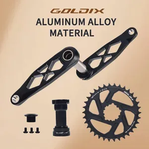 GOLDIX – pédalier en alliage d'aluminium pour vélo de montagne, 24mm BSA 165/170/175mm, creux DH AM XC pour <span class=keywords><strong>SRAM</strong></span> - Product Image 5