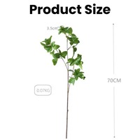 Vente chaude Real Touch Menthe Feuille Latex Feuilles Vertes Branches Plantes Artificielles Verdure pour Noël pour la Fête De Mariage Maison