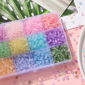 Cuentas de Vidrio Coloridas de 2x4mm, Cuentas Redondas Sueltas para Bisutería Hecha a Mano, Precio de Fábrica - Product Image 1