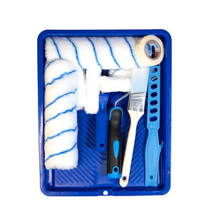 BIYU 9 pouces plateau bleu Premium industriel bricolage ménage <span class=keywords><strong>peinture</strong></span> <span class=keywords><strong>rouleau</strong></span> brosse accessoires Kit OEM Polyester pour le <span class=keywords><strong>nettoyage</strong></span> à domicile - Product Image 2