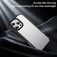 2.5MM Acrylique Dos Dur Souple TPU Pare-chocs Respectueux De La Peau Transparent Anti-Chute Téléphone étui pour iphone 17 Air 17 Pro Max 16 15 14 13