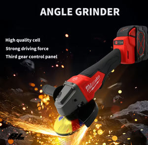 Gerinda Sudut Li-ion <span class=keywords><strong>125mm</strong></span> Multifungsi Kecepatan Variabel Alat Listrik 18v Kecepatan Tinggi Penghilang Karat 9500rpm - Product Image 6