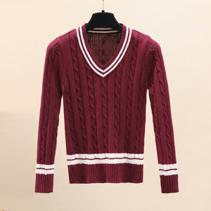 Pull-over pour enfants, nouveau style printemps-automne, pull style universitaire, vêtements d'extérieur élégants pour garçons, pull en coton pour filles - Product Image 4