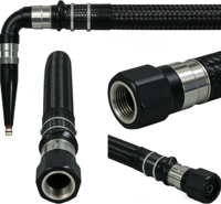 Câble haute tension à conducteur en cuivre étamé pour application industrielle, tension nominale 160KV, isolation PFA, gaine PVC, connecteur de câble