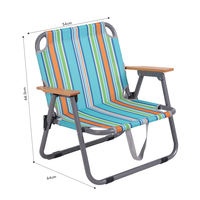 Chaise pliante de camping en acier de haute qualité E-RIKE, chaise pliante de plage pour l'extérieur