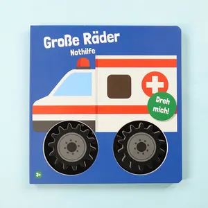 Groothandel Auto Vorm Leren Baby Custom Boeken Kinderen Kids Educatief Speelgoed Boek Kleurendruk Kid Board Boek