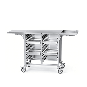 Chariot de cuisine électrique à double rangée en acier inoxydable pour gâteaux et pains grillés, en promotion - Product Image 1