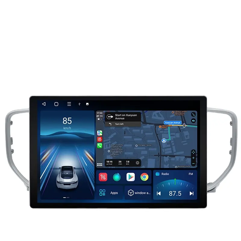 Junsun 13 "inch 2 din xe Android đài phát thanh cho Kia Sportage 4 QL 2018-2021 Stereo máy nghe nhạc GPS 2DIN cho Kia Sportage 4 QL 2018-2021