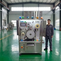 Machine de scellage automatique pneumatique à 3 chambres, contrôlée par PLC, pour dosettes de lessive en film PVA et perles de lessive, compatible multi-matériaux