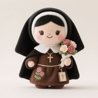 OEM ODM Personnalisé Peluche Sainte Thérèse de Lisieux Jouet en peluche Sainte Thérèse de Lisieux Peluche religieuse à base de foi Vente en gros