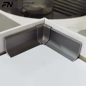Battiscopa da pavimento in alluminio a prova di umidità battiscopa in alluminio con profilo in alluminio