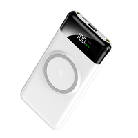 Banques d'alimentation portables 20000mAh Dispositif intelligent avec vitesse de charge rapide Chargeur sans fil intégré Banque de batterie externe 10000mah
