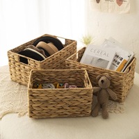 Panier de rangement en paille et rotin tressé, style INS, pour collations, idéal pour les influenceurs et la maison