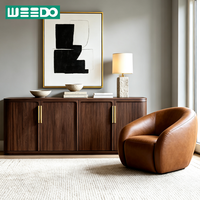 Fauteuil individuel élégant en cuir rembourré pour salon, avec dossier enveloppant, mobilier d'intérieur, coussin moelleux pour villa et maison