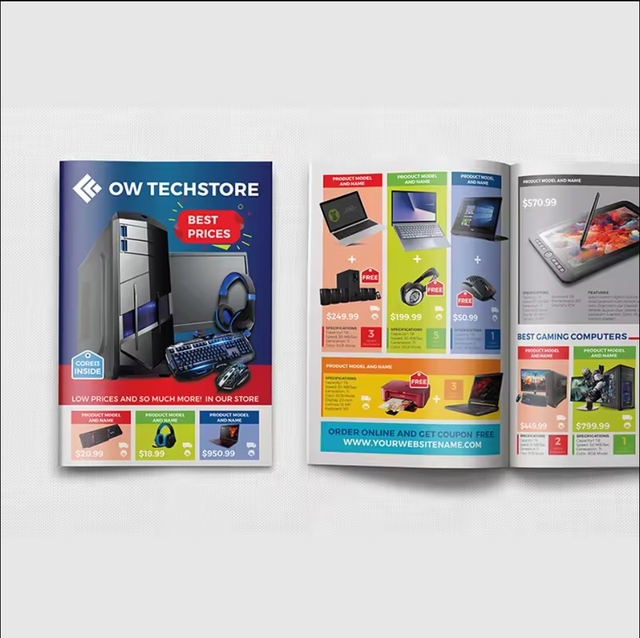 Pamphlet Brochure Magazine Catalogue Full Color Cheap Booklet Printing Designer Bag Catalog