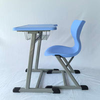 Vente en gros d'usine - Mobilier scolaire pour salles de classe - Ensemble moderne de bureau et chaise scolaire en plastique