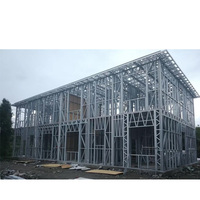 Casa Prefabricada de Acero Ligero con Paneles Sándwich, Villa de Estructura de Acero, Casa de Lujo Prefabricada