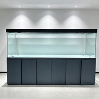 Aquarium en verre ultra-transparent sur mesure avec dépôt de 30 %, grand réservoir pour poissons d'eau douce, directement de l'usine, pour bureau intérieur