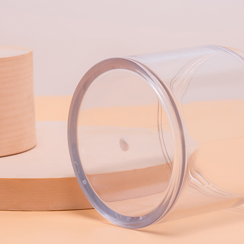 KG-J91R 400ml 440ml Large Capacity Cosmetic Cream Jar Transparent Plastic Bottles Packaging PET Jars with Lids