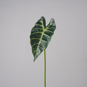 Feuilles de lotus artificielles CallaFloral en PVC vert, décoration intérieure, branche unique, décoration de la maison - Product Image 3