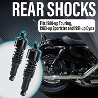 Kit de Suspensión Trasera ZCLH de 10.5 Pulgadas/267 mm para Bajar la Altura de la Motocicleta, para Modelos Touring de 1980 en Adelante, Sportster de 1983 en Adelante y Dyna de 1991 en Adelante