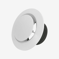 Système de ventilation intérieure, diffuseur rond en plastique ABS, réglable, épaississement, ventilation d'air frais