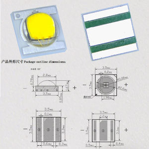 3535 SMD <span class=keywords><strong>LED</strong></span> 5W 3000K 6500K Color blanco <span class=keywords><strong>LED</strong></span> Grow Light Epistar <span class=keywords><strong>Chip</strong></span> - Product Image 2