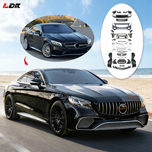 อะไหล่ตรงจากโรงงานสำหรับ Mercedes <span class=keywords><strong>Benz</strong></span> S Coupe 2015-2019 C217 ถึง 2020 <span class=keywords><strong>S65</strong></span> Coupe <span class=keywords><strong>AMG</strong></span> Style พร้อมชุดกันชนและกระจังหน้า ติดตั้งง่าย - Product Image 1