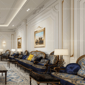 Juego de sofás Majlis tallados Royal Moioccan Majlis de gama alta, muebles de lujo Majlis árabes para Arabia Saudita - Product Image 5