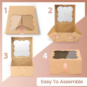 B627 Blanc Ondulé Brun Doublure Carton Boîtes D'expédition <span class=keywords><strong>Littérature</strong></span> Mailer DIY Étiquette Petits Articles Boîte De Papier pour Pack Carton - Product Image 3