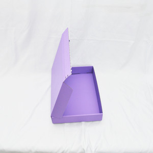 Thực tế hình ảnh hiển thị màu tím sóng quần áo bao bì Tear Strip tự niêm phong bưu phẩm vận chuyển Quà Tặng Giấy dây kéo hộp - Product Image 5