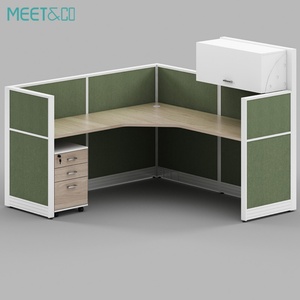 Modern Convertible <b>Extendable</b> 2-6 Seat Modular Wooden <b>Desk</b> MDF Office Furniture Drawer Partition Cubicle Table Home Staff - Product Image 3